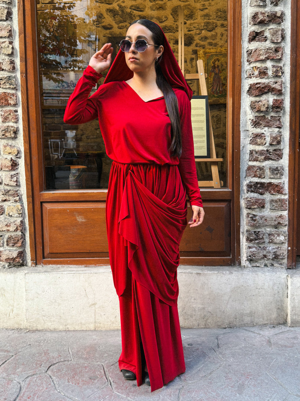 Crimson MUSE evening dress