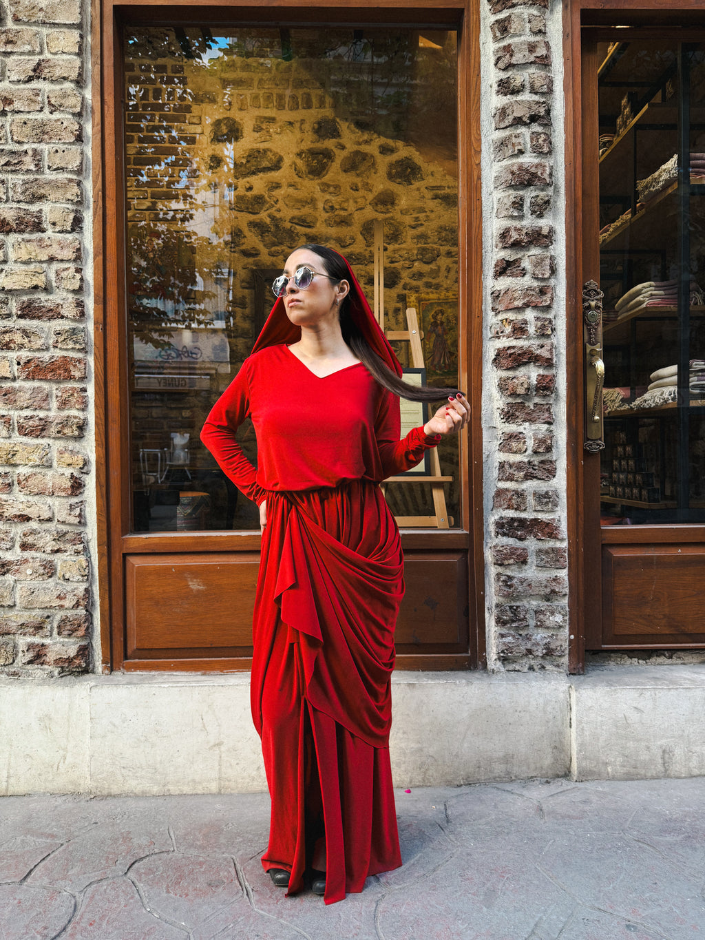 Crimson MUSE evening dress
